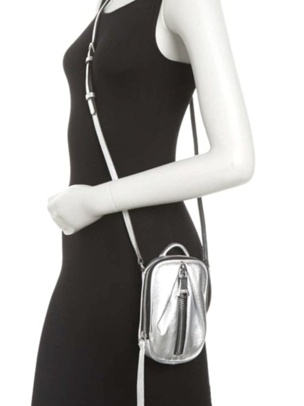 Aimee Kestenberg Tamitha Phone Crossbody Bag Silver Metallic
